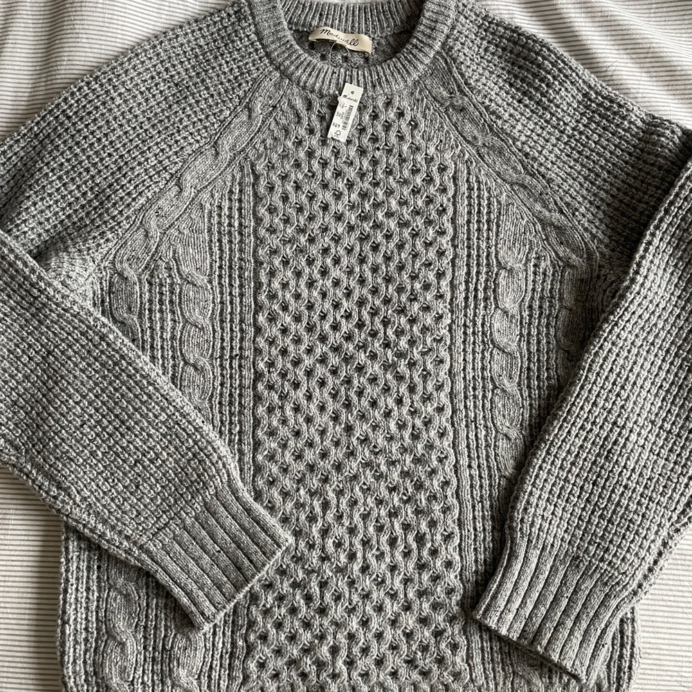 Madewell Fisherman Cable Knot Sweater (BRAND NEW, NEVER WORN)